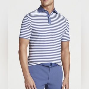 Peter Milllar Bass Performance Jersey Polo - Galaxy, Large NWT